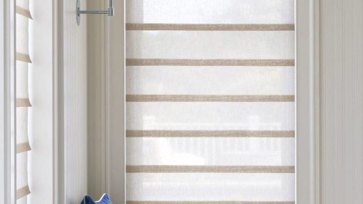 Monochromatic Window Coverings, Hunter Douglas Vignette® Modern Roman Shades near Galena, Illinois and Dubuque, Iowa (IA)