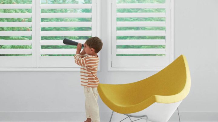 Window Treatments Children’s Rooms, Hunter Douglas NewStyle® Composite Shutters near Dubuque, Iowa and Galena, Illinois (IL)